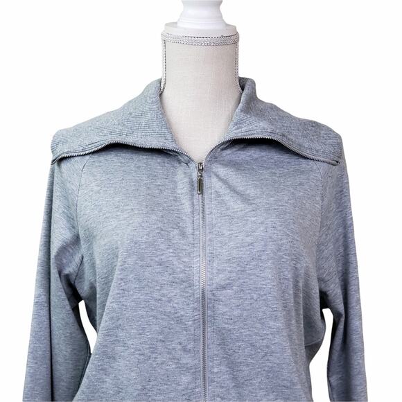 Cosabella Women's Marathon Co Pima Cotton Jacket Heather Gray Size Medium NEW - Picture 5 of 12